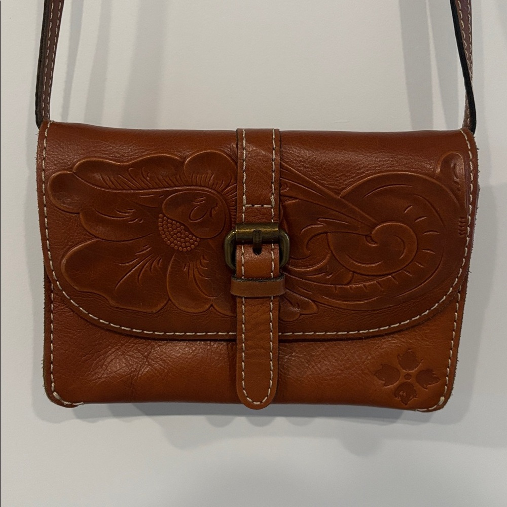 Patrica Nash Brown Leather Crossbody Bag